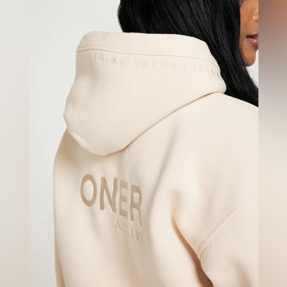 Oner Active Limited Edition Classic Lounge Hoodie Oatmeal Size S